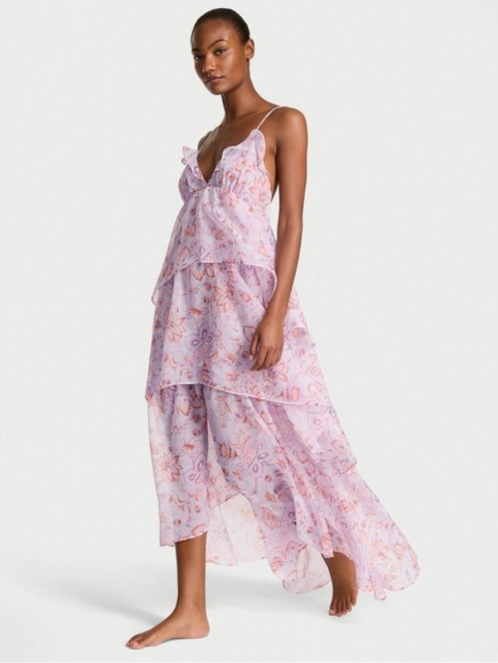 New Victoria’s Secret Floral Layered Maxi Dress in Blossom